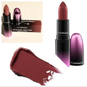 NWT MAC LOVE ME Lipstick-408 BATED BREATH